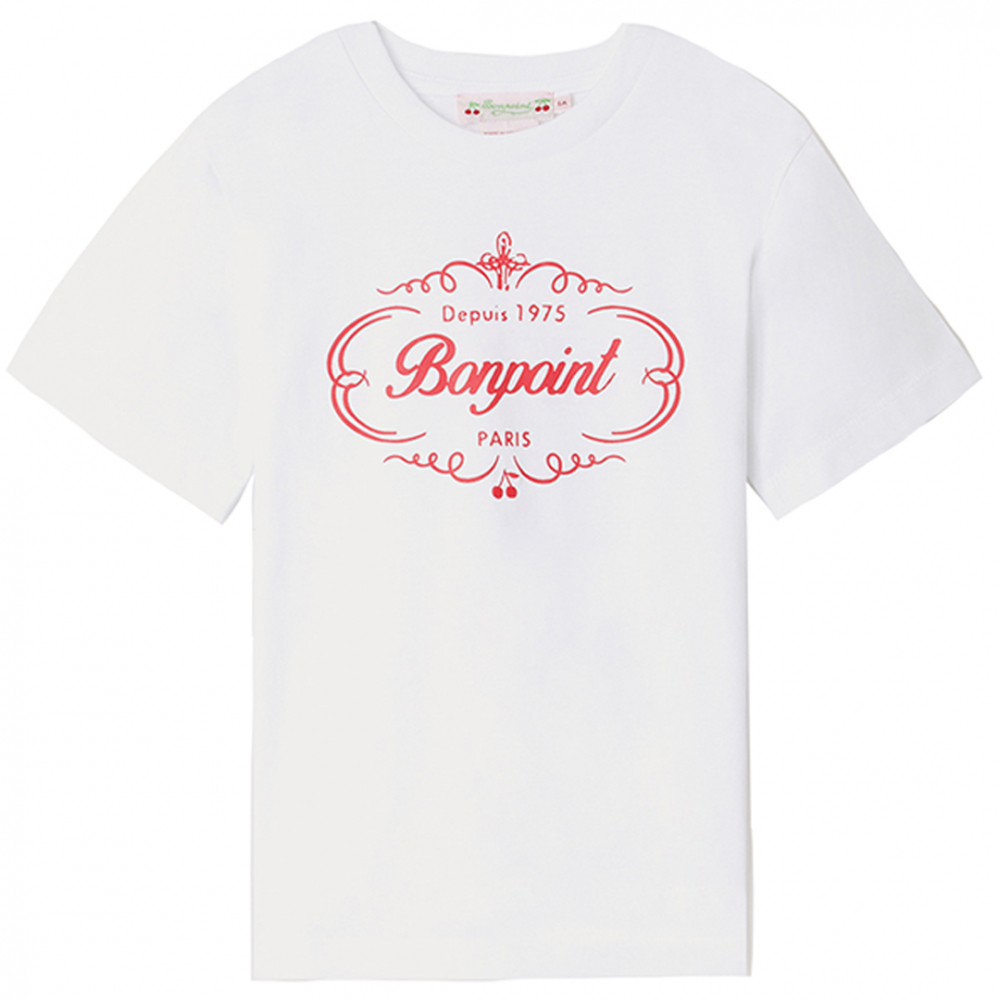 Bonpoint T-shirt m/Logo - Hvid | Kalle Børnetøj & Sko