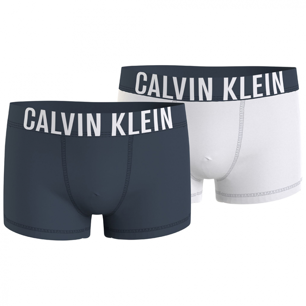 Calvin Klein 2-pak Boxershorts - Blue Nomad/White | Kalle Børnetøj & Sko