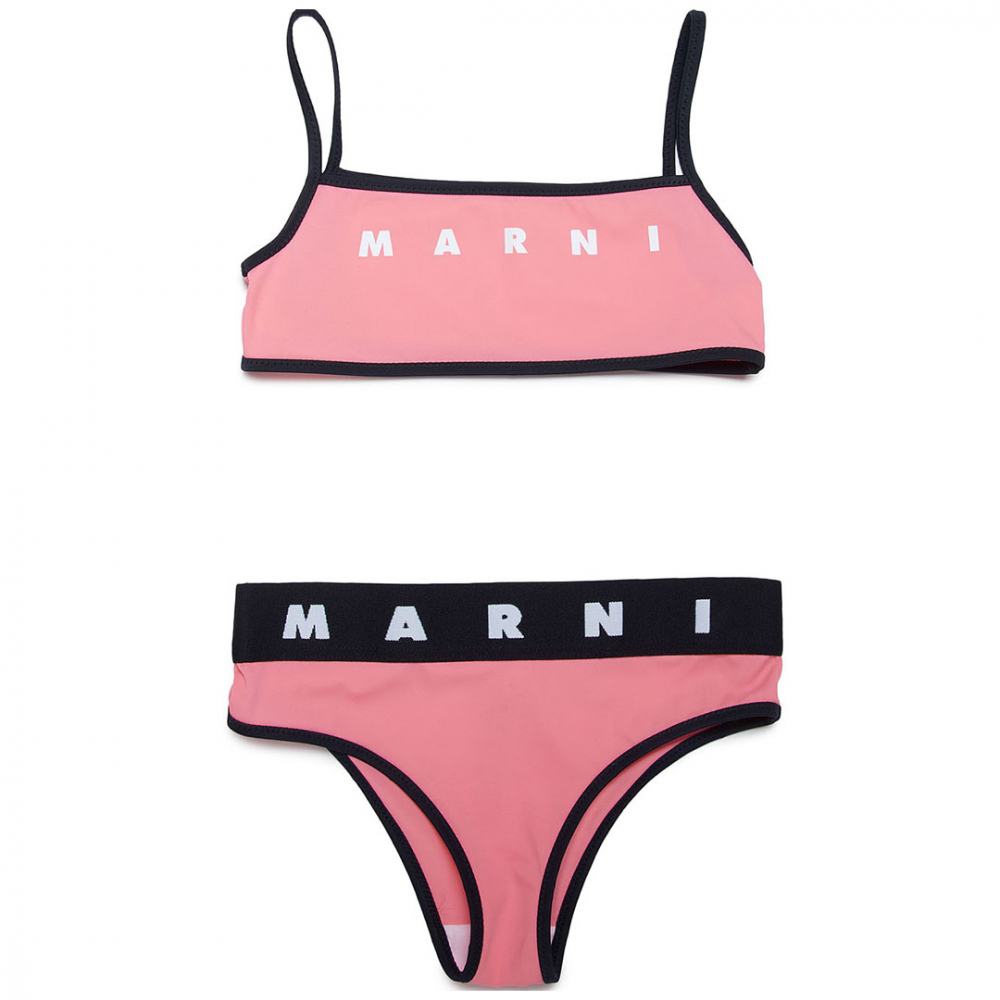 Marni Bikini m/Logo - Pink | Kalle Børnetøj & Sko
