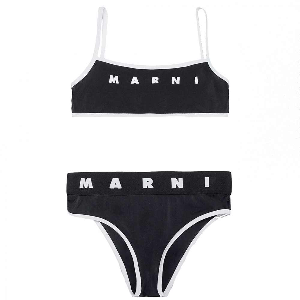 Marni Bikini m/Logo - Sort | Kalle Børnetøj & Sko