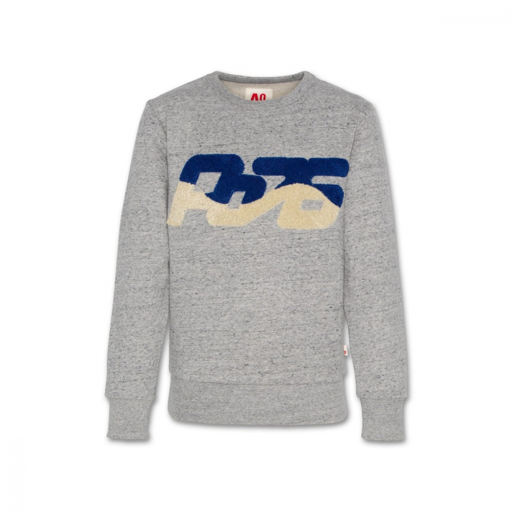 American Outfitters C-Neck Sweatshirt Wave Grå | Kalle Børnetøj & Sko