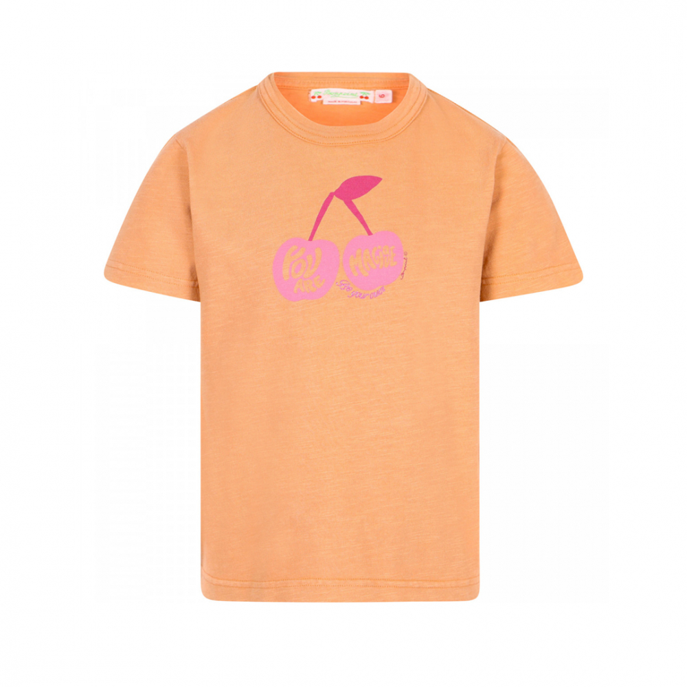 T-Shirt m/kirsebær - Rust Orange