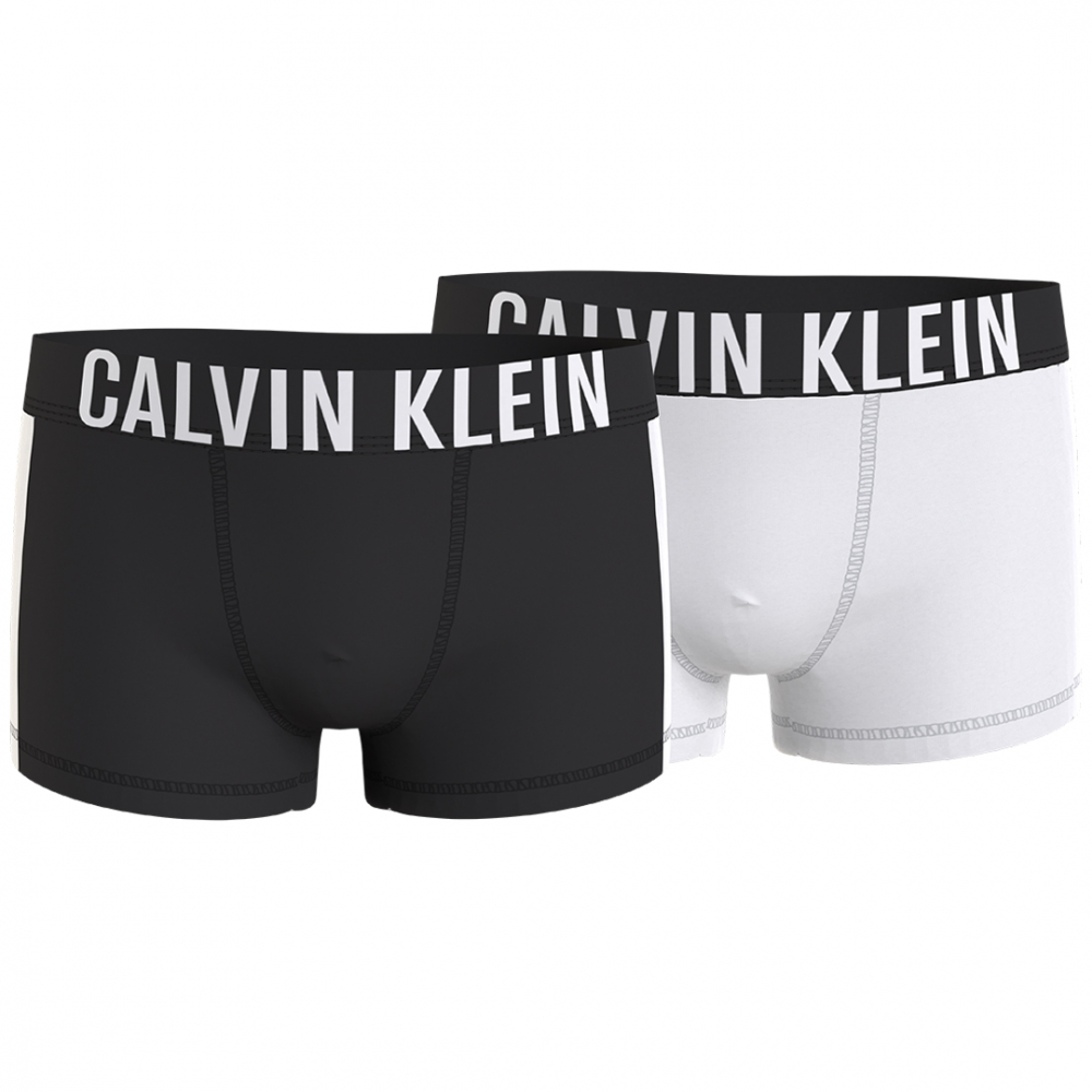 det er alt bro blød Calvin Klein 2-Pack Underwear Trunks - Sort/Hvid | Kalle Børnetøj & Sko