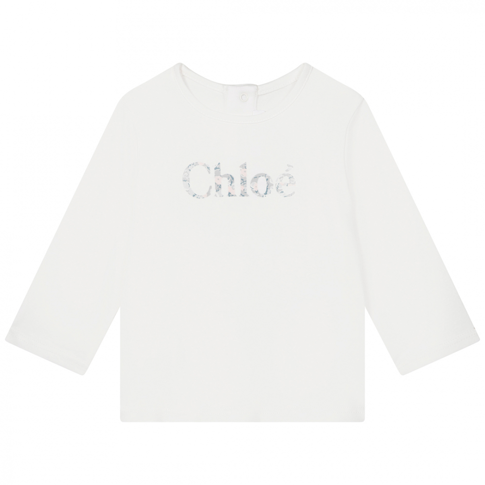 Chloé Langærmet T-Shirt Off White | Kalle Børnetøj & Sko