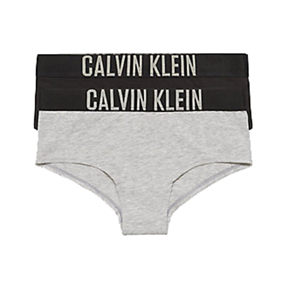 Calvin Klein Underwear Shorty 2-pack Grå/Sort | Kalle Børnetøj & Sko