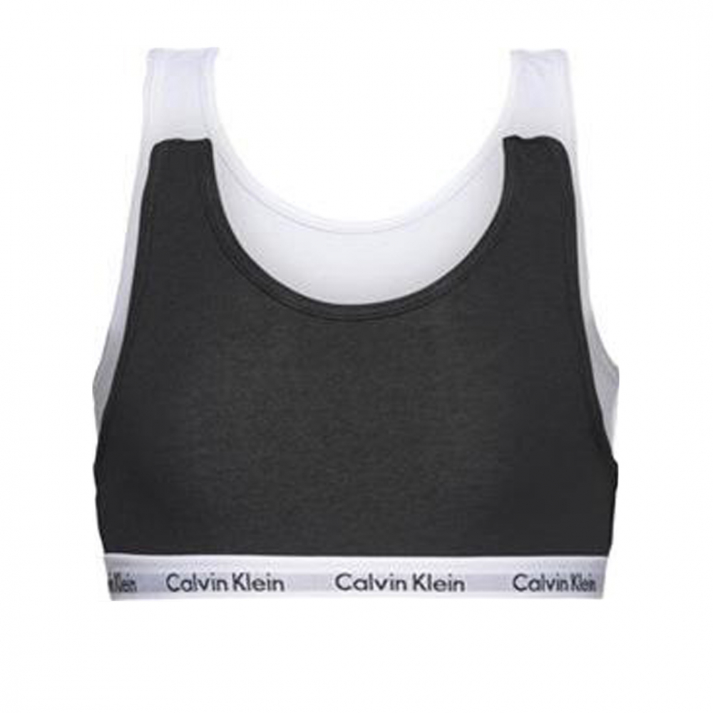 Blot elskerinde cache Calvin Klein Underwear Bralette 2-pack - Sort/Hvid | Kalle Børnetøj & Sko