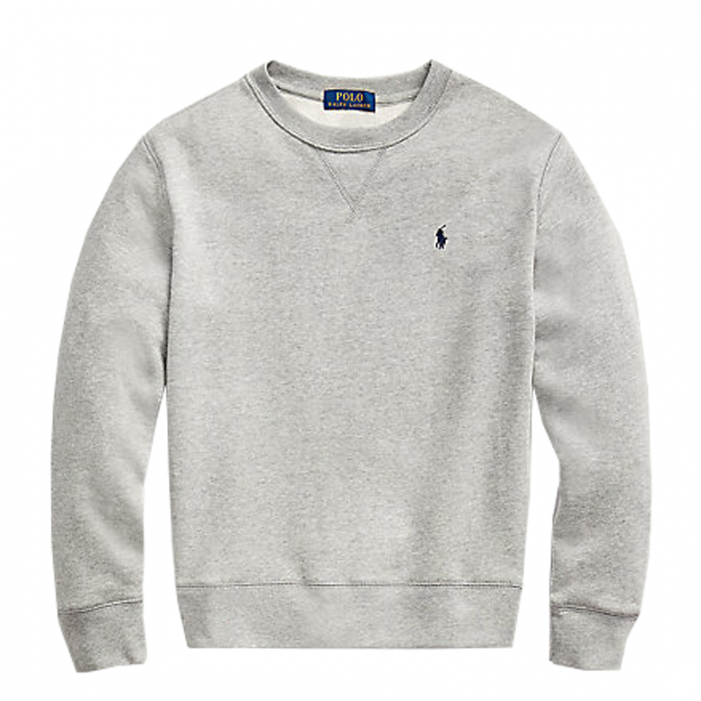 Sweatshirt m/polo logo - Grå