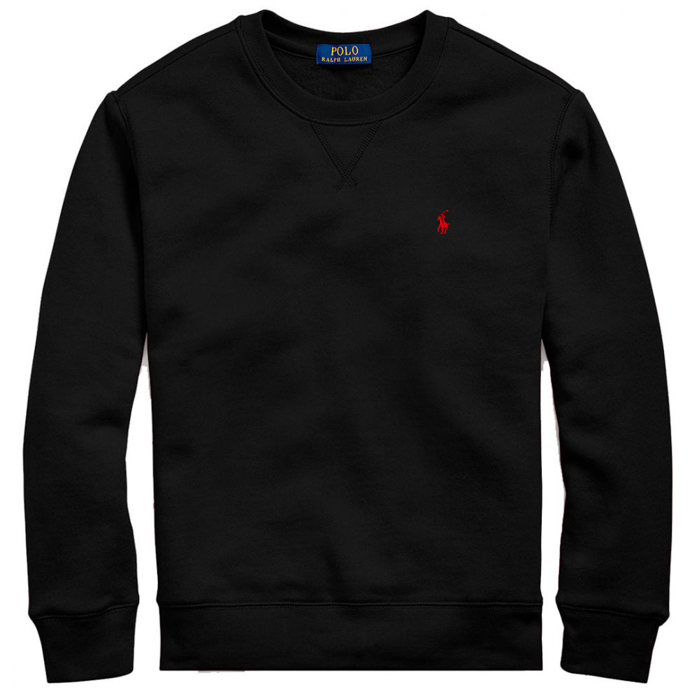Ralph Lauren Sweatshirt m/polo-logo Sort | Kalle Børnetøj & Sko
