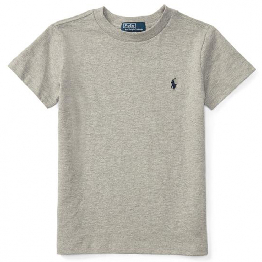 T-Shirt m/polo-logo - Grå
