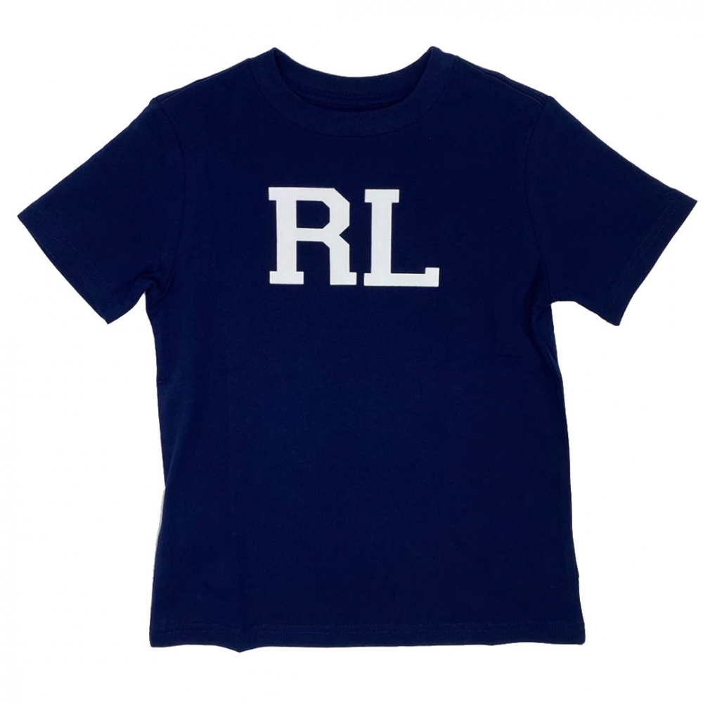Ralph Lauren T-shirt m/RL-logo Cruise Navy | Kalle Børnetøj & Sko