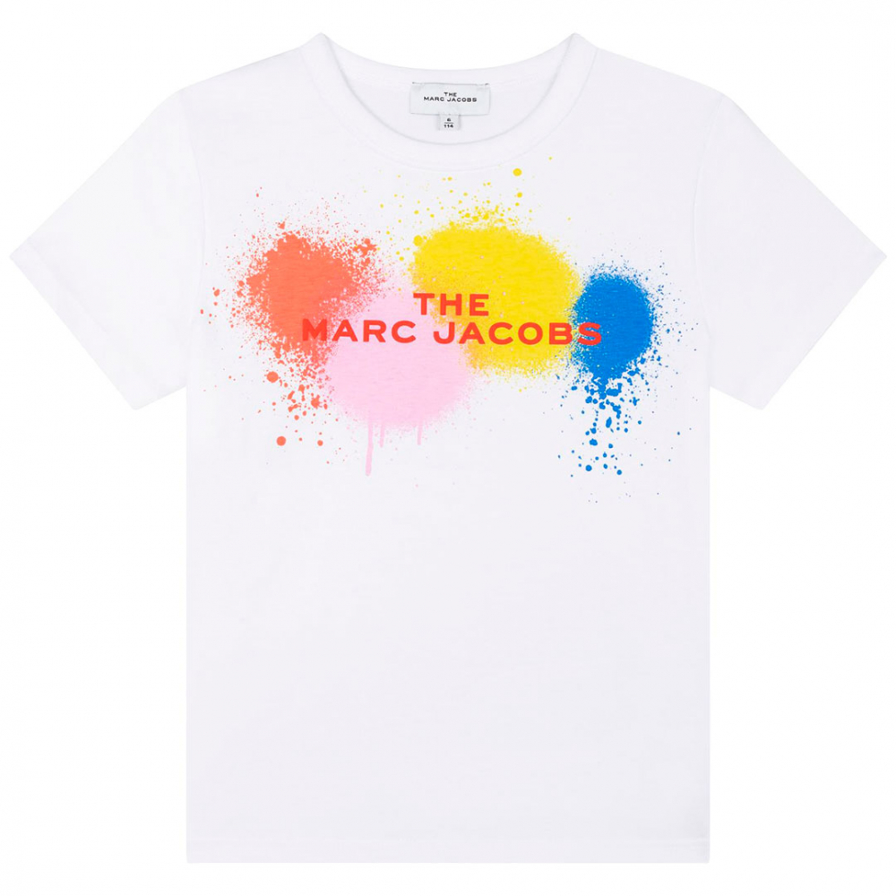 The Marc Jacobs Paint T-shirt Hvid | Kalle Børnetøj & Sko