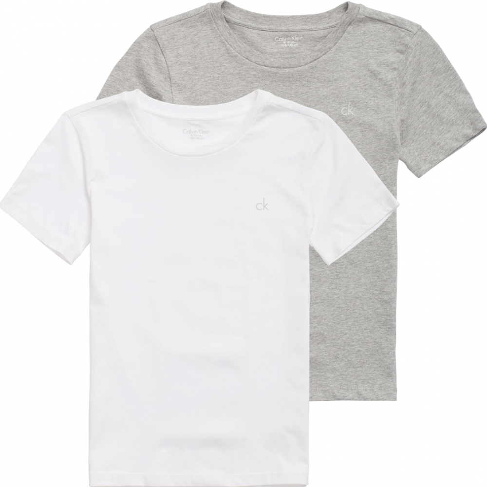 Calvin Klein Underwear T-shirts 2-pack Grå/Hvid | Kalle Børnetøj & Sko