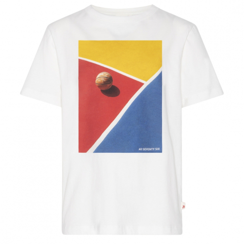 Mat T-Shirt m/Basketball - Offwhite
