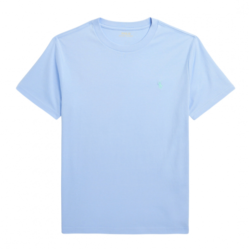 T-Shirt m/polo-logo - Lyseblå
