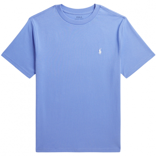 T-Shirt m/polo-logo - Island Blue