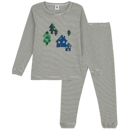 Pyjamas m/Striber - Grøn