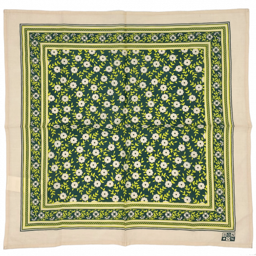 Tørklæde - Beige/Grøn