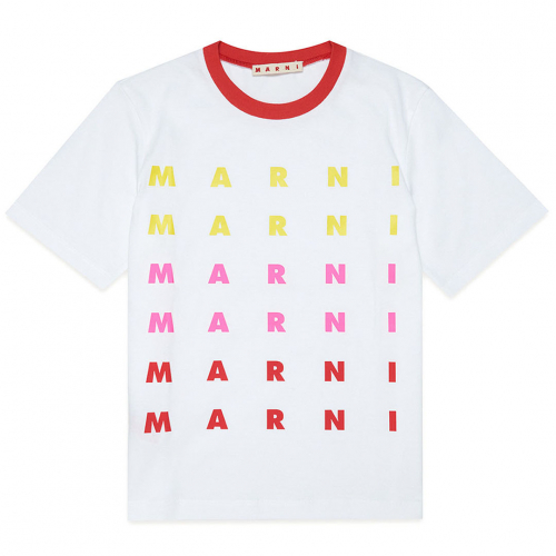 T-shirt m/Logoprint - Hvid