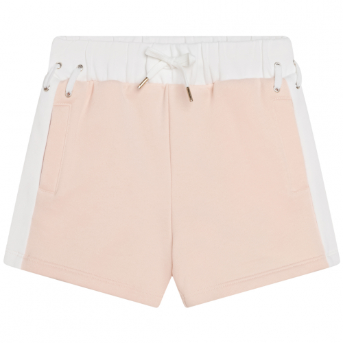 Shorts m/snøre - Hvid/Pale Pink