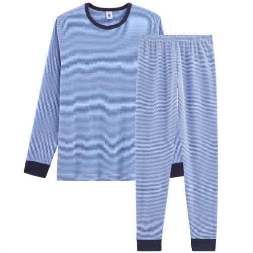 Pyjamas - Blå/Hvid Strib