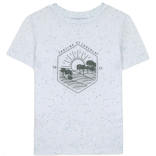 T-Shirt m/Bjerge - Hvid